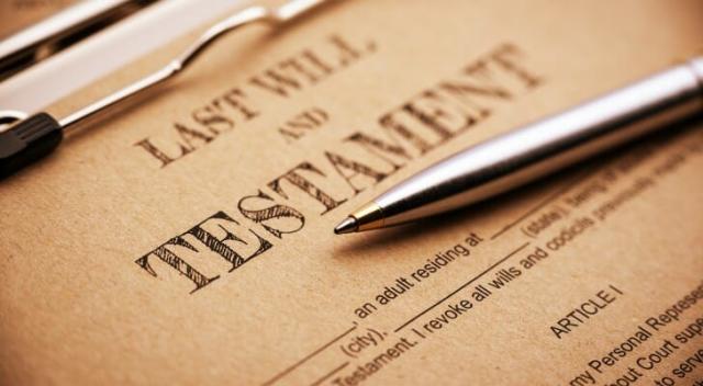 Image of last will and testament