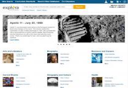 image of explore home page